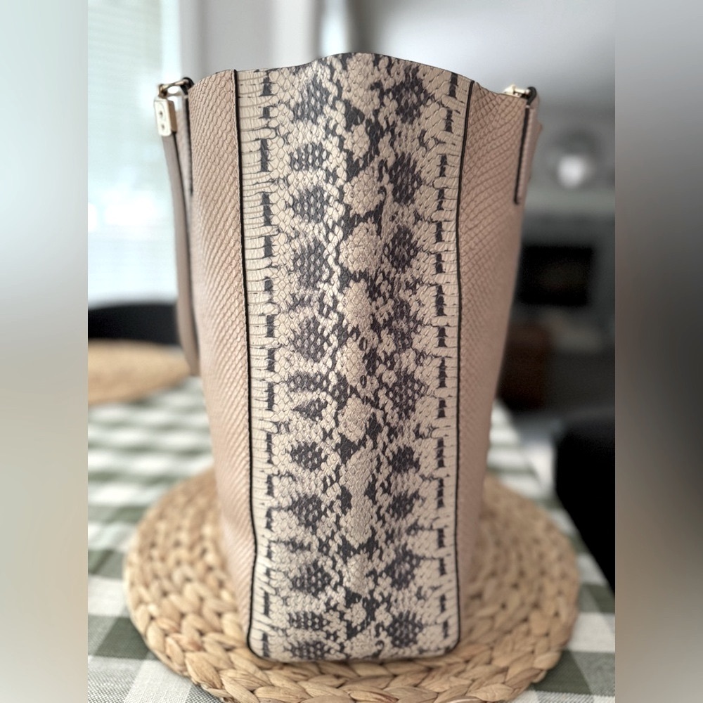 Coach Madison Python Embossed Tote / Blush Pink - image 5